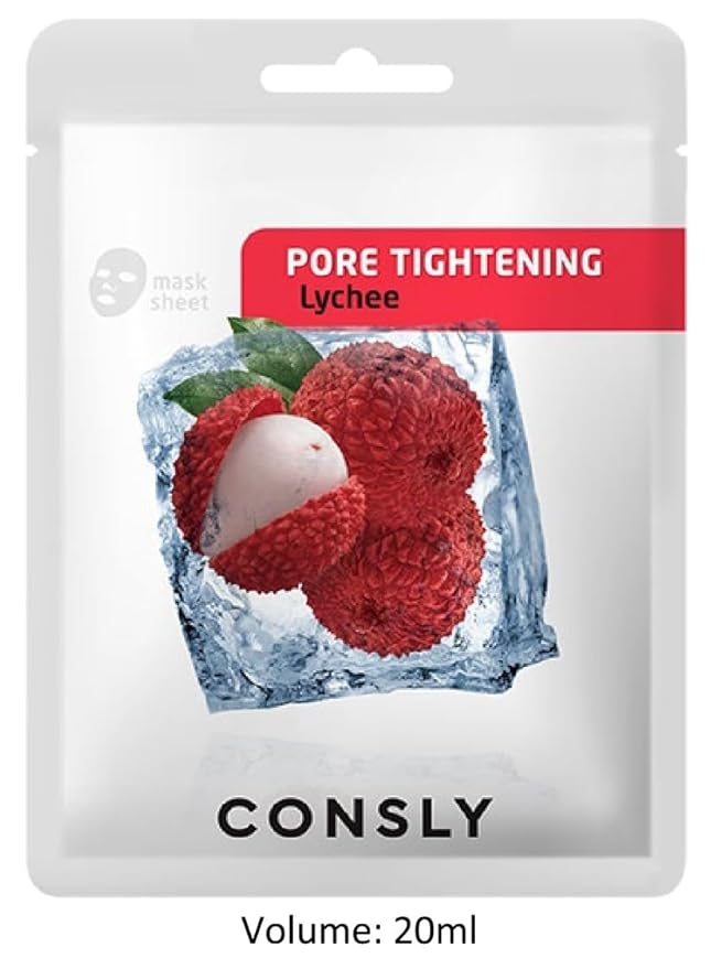 CONSLY_Exotic Fruits Sheet Face Masks – Hydrating & Nourishing Korean Facial Mask Pack with Natural Ingredients (Pack of 8)