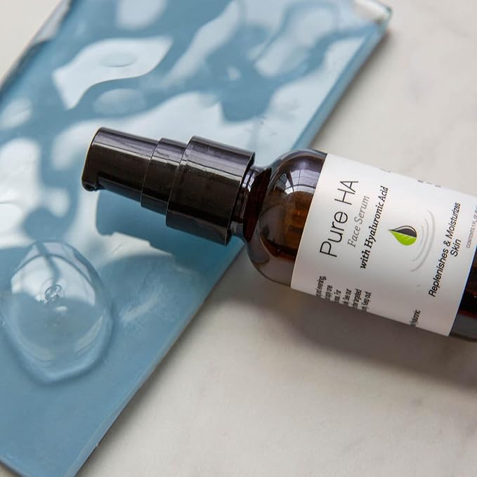 Hyalogic Pure HA Face Serum 1 oz with 1 Hyaluronic Acid Facial Mask - Sensitive Skin - Deep Hydrating, Moisturizing Topical, 1oz Pump - For Women & Men - Rejuvenate & Moisturize