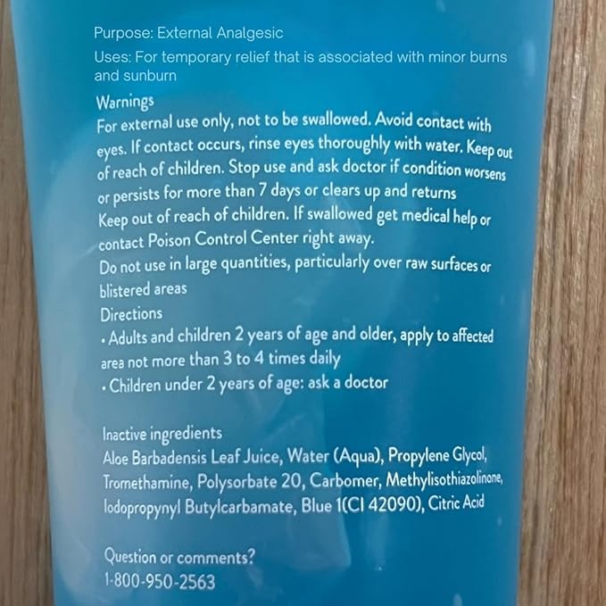 ALOE UP Aloe Vera Gel for Sunburn Relief – Cooling After Sun Jelly for Face & Body – 96.6% Pure Gel – Reef Friendly, Water Resistant for up to 80 Minutes, Alcohol & Fragrance Free – 4 Oz