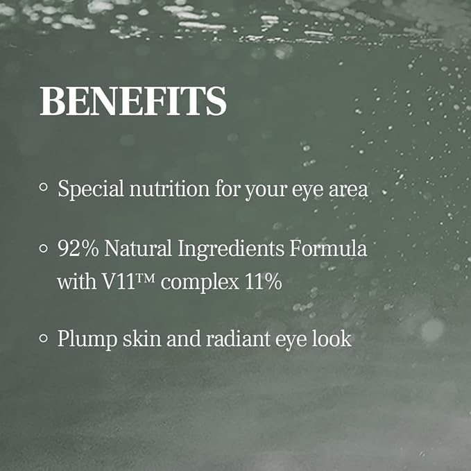 VILLAGE11FACTORY Hydro Boost Eye Cream Hyaluronic Acid Shea Butter Panthenol Deep Hydrating and Nourishing Korean Skincare (0.85 fl oz/25ml)