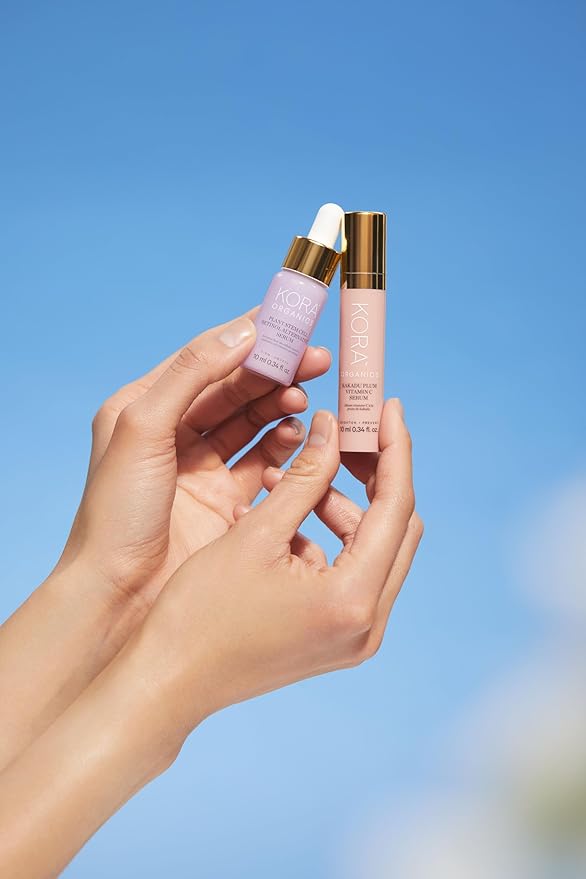 KORA Organics Kakadu Plum Vitamin C Serum, Antioxidant Rich Facial Serum with Hyaluronic Acid, Protect & Improve Skin Tone, Certified Organic, Cruelty Free, 0.34 fl oz