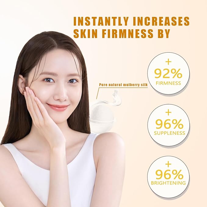 Silk Peptide Intensive Lifting Ampoule | Moisturizes, firms and lifts, Korean anti-aging facial essence, smooths wrinkles, improves elasticity | Christmas gift for women, 50ml/1 ampoule (1pcs, 1)