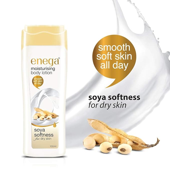 Soya Softness Moisturising Body Lotion, 100 ML (3.38 Ounces) – Soya-Infused Lotion for Dry Skin, Providing Smoothness and Softness