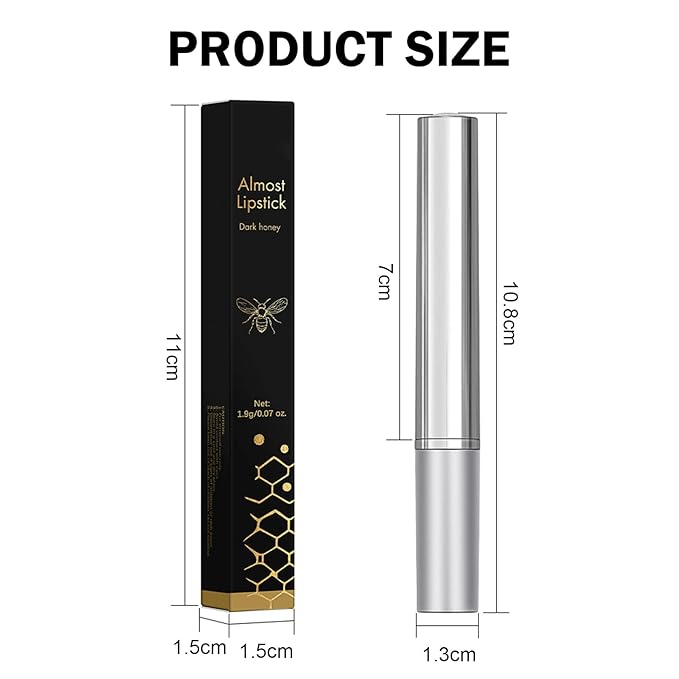 Honey Lipstick Tinted Lip Balm, Hydrating Sheer Lip Color for All Skin Tones, Moisturizing Lightweight Lip Balm with Natural Shine, Nourishing Glossy Black cherry Tint