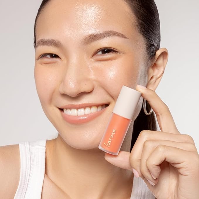 Karuna Skin - Tinted Lip Oil, Soothing & Moisturizing Lip Products with Peptides, Antioxidants, Hydrating Flattering Vegan Lip Tint, Pause, 4.8 mL/0.19 fl. oz