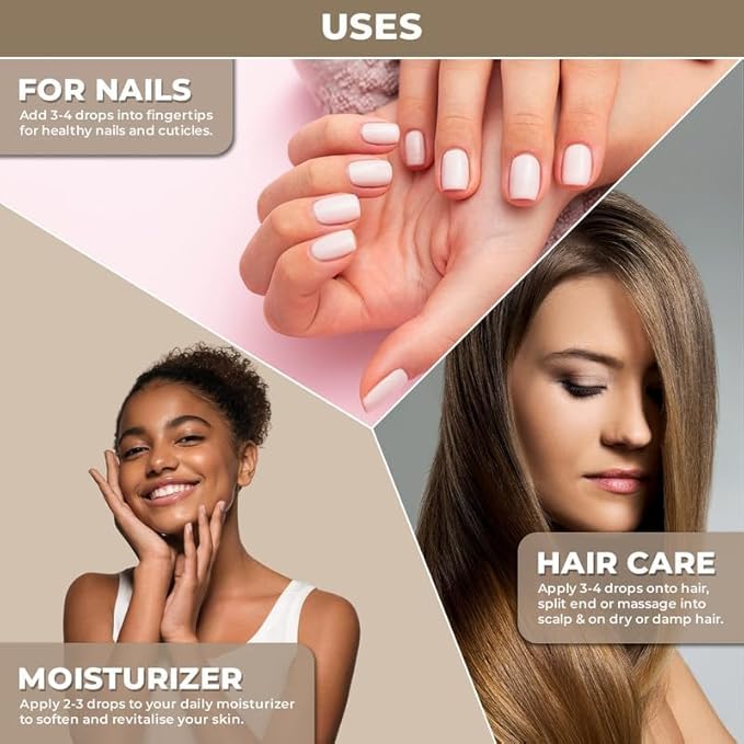 100% Plant Based Argan Oil - Moroccan Oil for Hair and Skin - Pure, Cold-Pressed, Natural - Best Argan Oils for Frizzy Hair, Face and Body - Pure Oils of Morocco - Hydrating and Nourishing