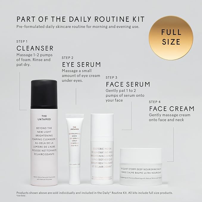 The Untamed Beyond the New Light Brightening Foaming Cleanser – Hydrating Facial Cleanser for Sensitive Skin –Gentle Daily Face Wash with Hibiscus, Pomegranate & Cacao – 4.2 fl oz