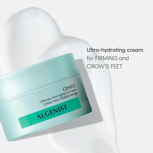 Algenist GENIUS Ultimate Anti-Aging Eye Cream - Firming Under Eye Cream with Vegan Collagen + Microalgae Oil - Helps to Visibly Plump, Smooth and Restore Radiance To Delicate Eye Area (15ml)