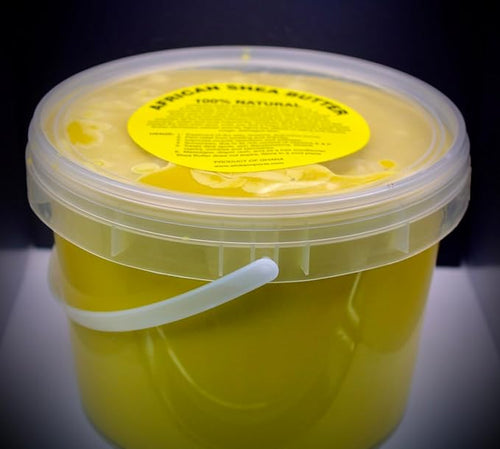 afrimports 100% Natural Shea Butter Organic 5lbs Yellow