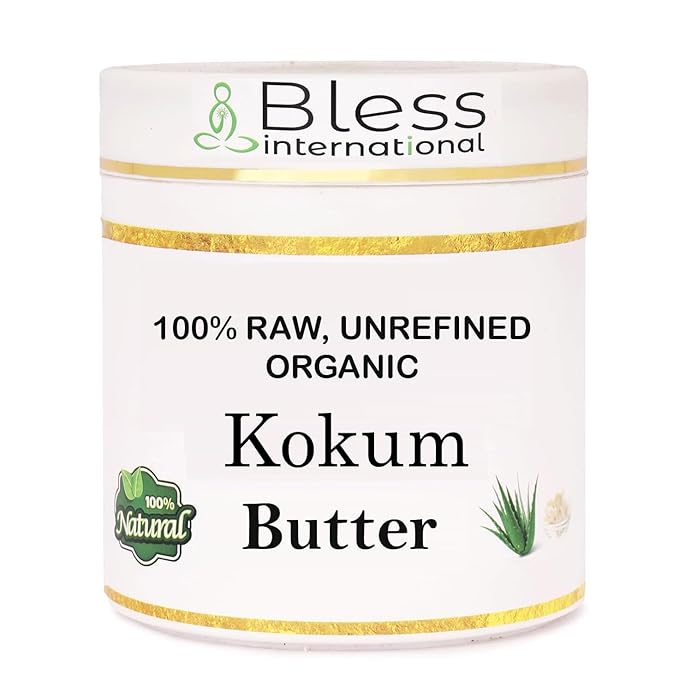 Organic Raw Kokum Butter 100% Pure,Natural & Unrefined| Skin Moisturizer For Face, Body & Hair| 1 LBS/450 GM Ivory / White Grade A | DIY Creams, Balms, Lotions, Soaps| Moisturizes Dry Skin