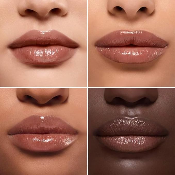 Honey Tinted Lip Balm Lipstick Set of 2, Nude + Nude, Sheer Hydrating & Lightly Tinted Lip Color, Moisturizing Nourishing Lip Balm with Natural Black Cherry Tint, For All Skin Tones