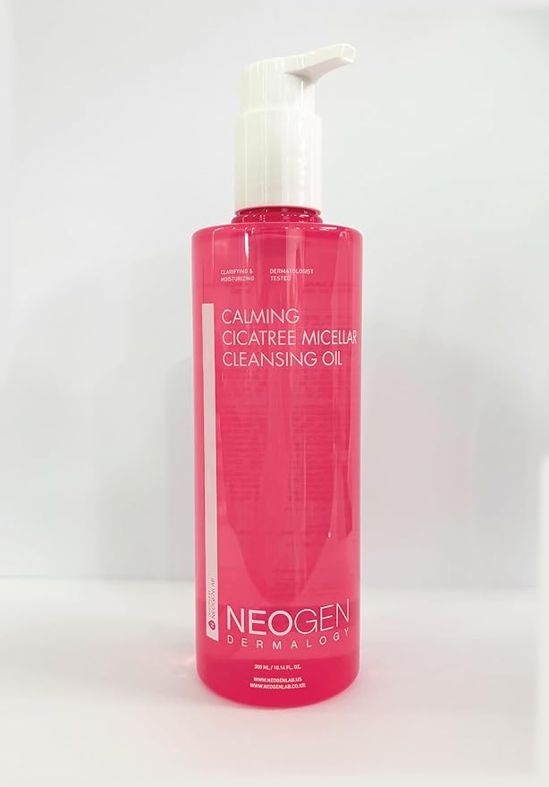 DERMALOGY by NEOGENLAB Calming Cleansing Oil, Cica Tree Micellar Formula for Sensitive Skin, Deep Makeup & Sunscreen Remover, Korean Skincare, K-Beauty, 10.14 fl oz (300 ml)