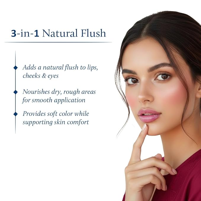 Blue Nectar Lip Tint Balm for Tinted Lips | Natural Beetroot Lip Balm Moisturizer for Dry Skin with Organic Ghee & Shea Butter | Long Lasting Hydrating Lip Tint (0.35 Oz)