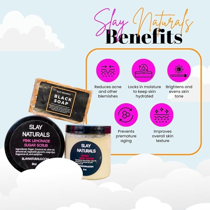 Slay Naturals’ Body Butter 8 oz | Moisturizing | SheaButter, Almond Oil, Olive Oil| Handmade Body Butter (Peppermint)