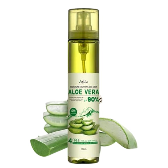 esfolio Collagen or Aloe Vera Daily Hydrating Face Mist Moisturizing Facial Spray Lightweight Skin Refresh Spray Fine Mist Daily Skincare Hydration Routine Korean Beauty 5.07 fl oz (Aloe Vera)