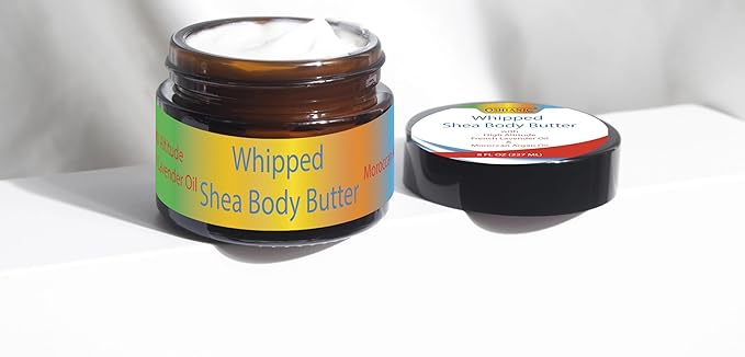 Whipped Shea Body Butter with French Lavender and Moroccan Argan Oil, 8 fl oz