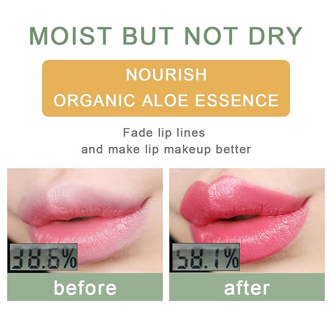 BINGBRUSH Aloe Vera Color Changing Lipstick Queen,Long Lasting Lip Care Nutritious Plumper Lip Balm Moisturizer Magic PH Temperature Color Change Lip Gloss Makeup Set for Women (5 Count (Pack of 1))
