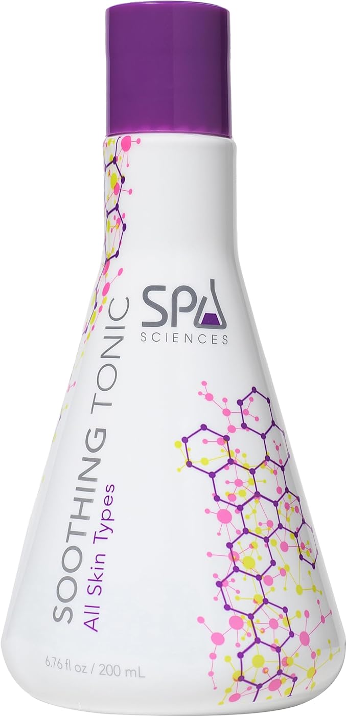 Spa Sciences - Soothing Tonic - Made in the USA - with Aloe Juice, Cucumber Extract, Hyaluronic Acid - Hydrate, Rebalance, Condition - Vegan - for All Skin Types - 6.67oz