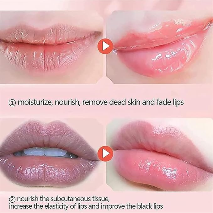 Lip Balm Sleeping Lip Mask, Long-Lasting Nourishing & Moisturizing Lip Night Care Lip Anti-chapped Lip Cream Lip Skin Care (Apple)