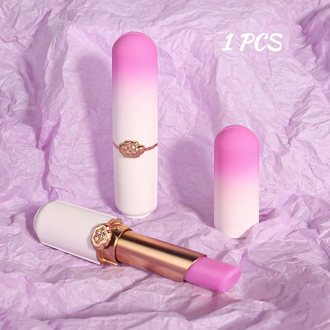 BINGBRUSH Grape Color Changing Lipstick,Moisturizer Long Lasting Lip Care Lip Balm Magic Lip Gloss Lip Tint Stain Gloss Set for Women (1pc Grape)