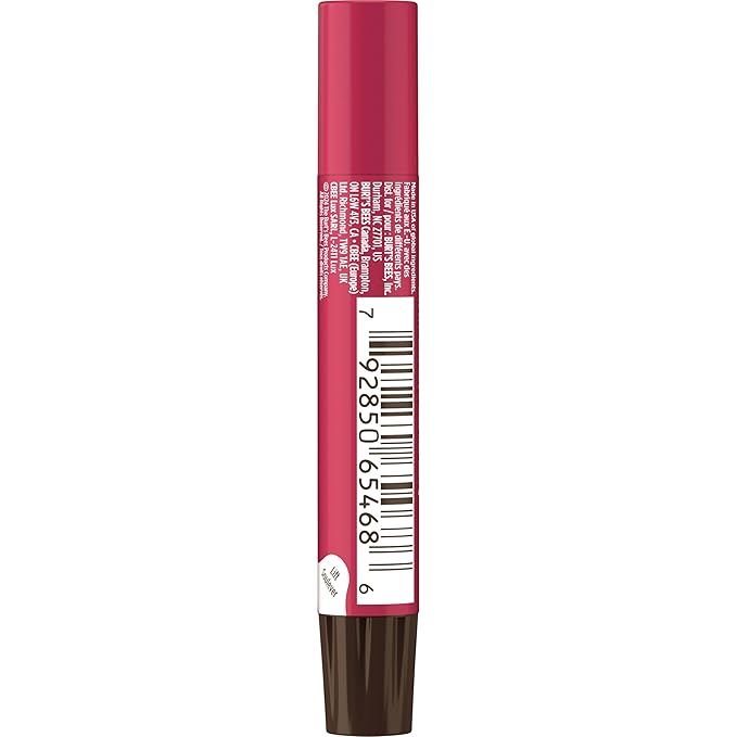 Burt's Bees Lip Shimmer, Raisin, Tinted Lip Balm Stick, Moisturizing for All Day Hydration with Natural Glowy Pigmented Finish & Buildable Color, 1 Count, 0.09 Oz
