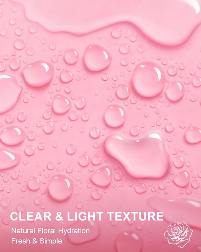 Yoken Pure Rose Water Toner for Face, 32 Fl Oz Bulk, 100% Rosa Damascena Rose Hydrosol, Refreshing Rosewater for Hair, Skin, Aromatherapy, Hydrates & Soothes, Alcohol Free, Chemical Free