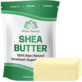 White Naturals African Shea Butter 1lb, Pure, Unrefined, Raw, Organic, Great Skin Moisturizer, Perfect for DIY Whipped Body Butter, Face Cream, Hair Mask, Lip Balm