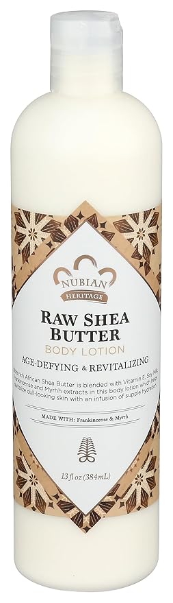 NUBIAN HERITAGE Raw Shea Butter Body Lotion, 13 FZ