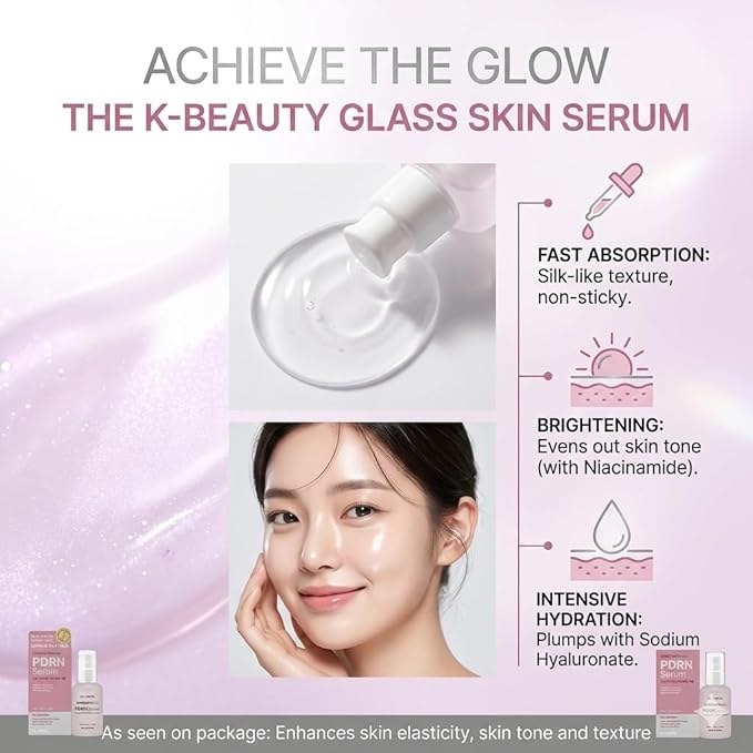 Ginseng Revive - Vegan Topical PDRN Serum - Advanced 7-Peptide Complex & Korean Ginseng Root Extract - Intensive Hydration, Elasticity, and Brightening - 1.69 fl.oz / 50ml