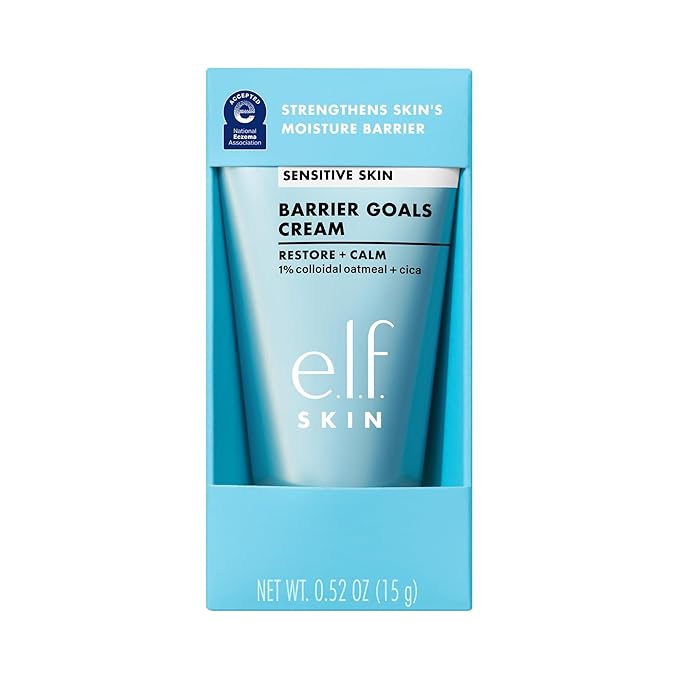 e.l.f. SKIN Holy Hydration! Barrier Goals Cream Mini, Face Moisturizer For Hydrating & Soothing, Helps Visibly Reduce Redness, Vegan & Cruelty-Free