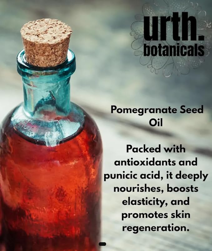Urthly Radiance 18+ Face Serum Oil – 18 Cold-Pressed Botanical Oils + Deep Sea Squalane | Anti-Aging, Brightening & Hydrating Face Oil for Mature, Dry & Sensitive Skin | Plant-Based, Clean Beauty, 1oz