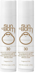 Sun Bum SPF 30 Mineral Sunscreen Lip Balm | Hawaii Act Compliant | Octinoxate Free | Oxybenzone Free | .15 oz