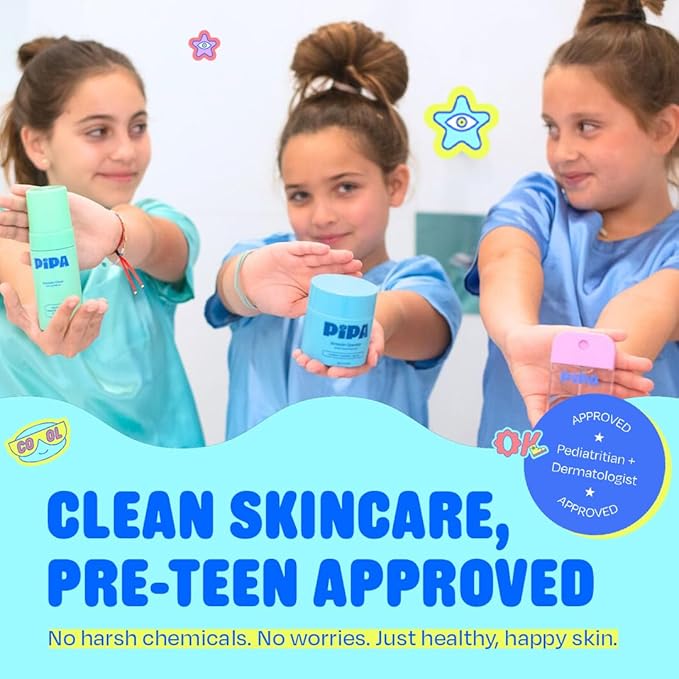 Pipa Skincare Smooth Operator Kids Face Moisturizer 1.7 oz | Clean, Non-Toxic, Hypoallergenic, Fragrance-Free Lotion | Multi-Vitamin Ceramides Cream | Gentle Skin Care Birthday Gift for Tweens