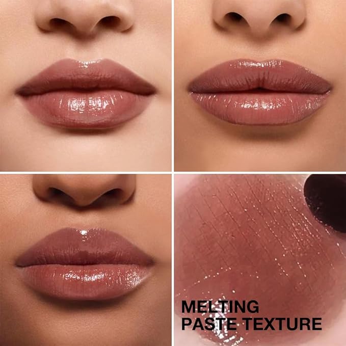 2Pcs Honey Lipstick Tinted Lip Balm, Sheer Hydrating Lip Stain for All Skin Tones, Natural Lightweight Lips Gloss Makeup for Women, Vegan & Cruelty-Free