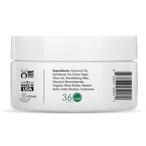 360Feel Lavender Patchouli Lotion - Hydrates with Coconut & Olive Oil, Plant-Based, Non-Greasy, Sensitive Skin, All Day Use