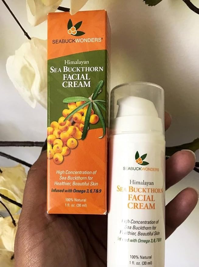Seabuckwonders Organic Sea Buckthorn Facial Cream, 1 Ounce