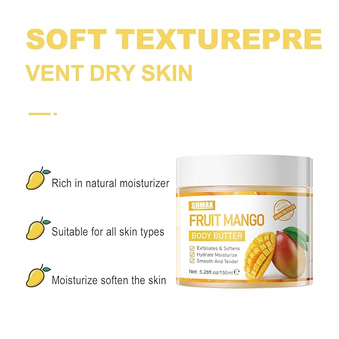Mango Butter Body Lotion - Sweet Fragrance, Strong Moisturizing, Suitable For All Skin Types