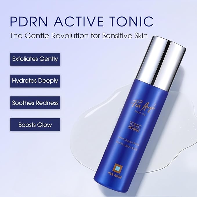 Pier Auge PDRN Toner, Hydrating Facial Toner | Deep Moisturizing, Soothing and Skin Barrier Repair for face | with PDRN, Hyaluronic Acid, Punica Granatum Extract | 6.8 fl.oz