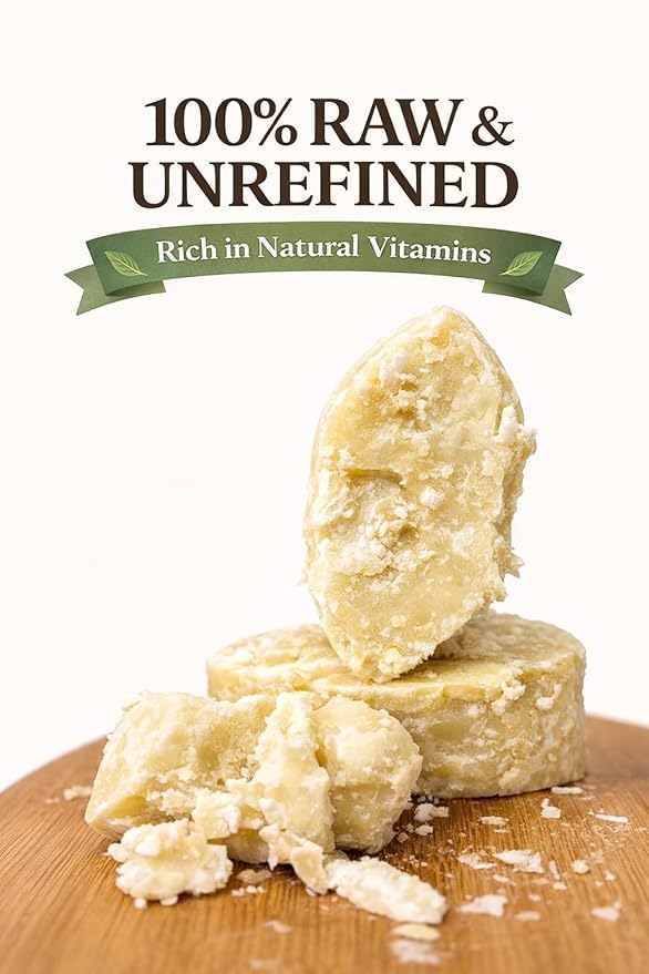 Raw African Shea Butter 250g (8.8oz) – 100% Pure Unrefined Organic, Moisturizer for Skin, Face, Hair & Body – Ethically Sourced from Ghana Women Cooperatives