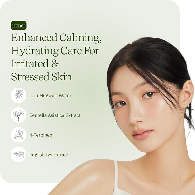 ByUR Green Wonder Keep Peace Toner - Gentle Exfoliation & Sebum Control, Soothing & Redness Care for Sensitive Skin, Jeju Mugwort, Centella Asiatica, Tea Tree, & LHA, Facial Pore Care Korean Skincare