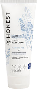 The Honest Company Eczema Soothing Therapy Cream and Skin Protectant, Naturally Derived, Gentle for Baby, Prebiotics Colloidal Oatmeal, 7 oz