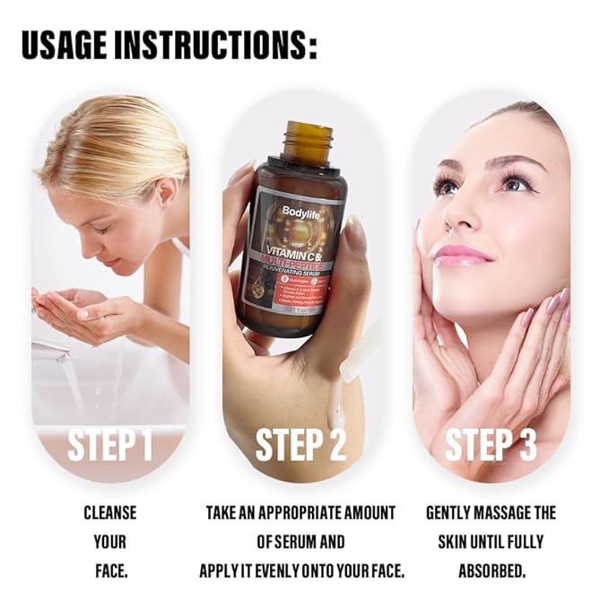 Multi Peptide Face Serum for Anti Aging with Collagen Boosting,Reduces Wrinkles Face Hydrating Serum,with Acetyl Hexapeptide8,Palmitoyl tetrapeptide-4,1.01 Fl Oz / 30 ml