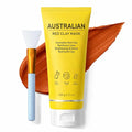 Australian Red Clay Face Mask - Deep Cleansing Detox Mud Mask with Kakadu Plum & Desert Lime - Pore Minimizing Natural Clay Mask for All Skin Types - 3.52 oz