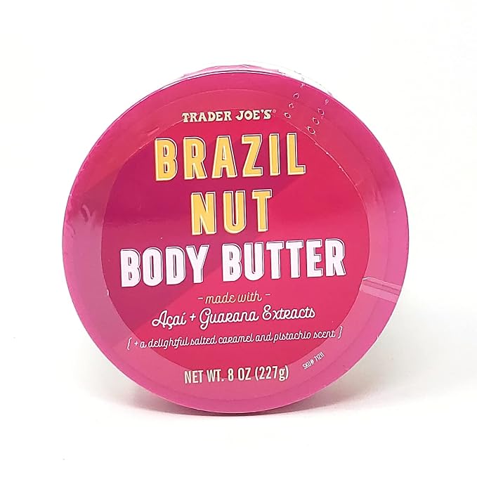 Trader Joe's Brazil Nut Body Butter Made With Acai and Guarana Extracts Net Wt. 8 Oz (227g) - Pack of 1