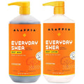 Alaffia Body Wash & Body Lotion Set, EveryDay Shea, Unscented – Gentle Skin Cleanser & Moisturizer for Normal to Very Dry Skin, 32 Oz Ea