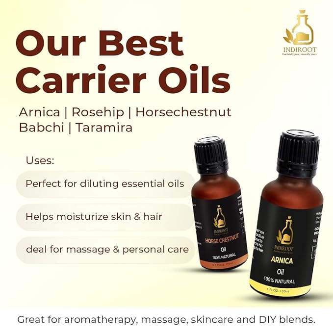 Rosehip Oil | 100% Natural Cold Pressed Oil for Skin, Hair & Face Care (15ml, Rosehip)