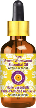 Deve Herbes Pure Sweet Wormwood Essential Oil (Artemisia annua) with Glass Dropper Steam Distilled 100ml (3.38 oz)
