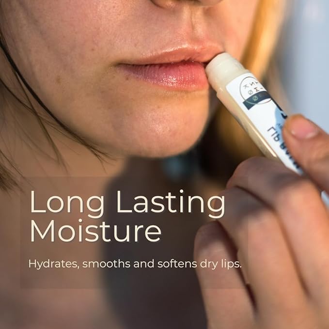 Vanilla 100% Natural Lip Balm | Moisturizing Lip Care with Almond Oil, Cocoa Butter, Shea Butter & Beeswax | Hydrating Repair Formula for Soft & Smooth Lips | L1 KØØZMETIK