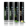 Pure Essentials Lip Balm Set – No Menthol No Camphor No Phenol – Natural Formula Variety 4-Pack, Original Vanilla Herbal Mint