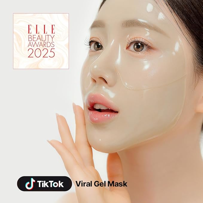 NACIFIC Collagen Gel Facial Mask (Green Tea Cica) 4EA Set, Hydrogel Care for All Skin Types, Hydrating, Firming, Elasticity, Pore Minimizing, Glass Glow Skin, Korean Beauty